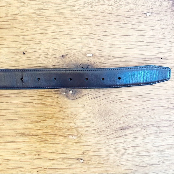 Faux Vegan Leather Men’s Casual Dress Belt in Dark Brown SZ Medium 34-36 - Picture 6 of 8
